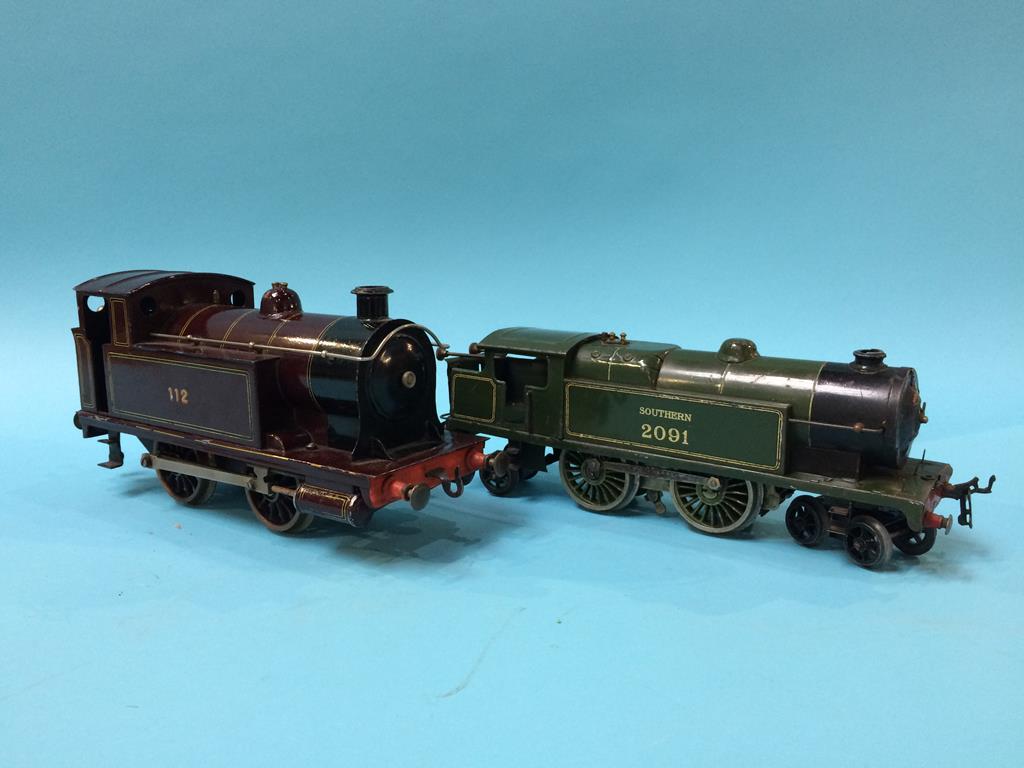 A Hornby '0' gauge locomotive, 2091 and one other Bassett Lowke?, 112 - Image 4 of 5