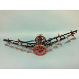 A model of a vintage Fowler double plough