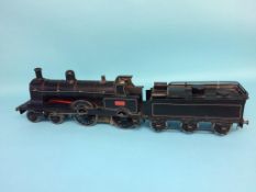 A live 2 ½ inch gauge spirit fired model steam locomotive, L. & N.W.R. 1902 Crewe Works, stamped 'F.