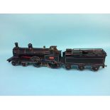 A live 2 ½ inch gauge spirit fired model steam locomotive, L. & N.W.R. 1902 Crewe Works, stamped 'F.