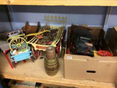 Various model carts and carriages