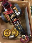 Part model traction engine by Fowler of Leeds