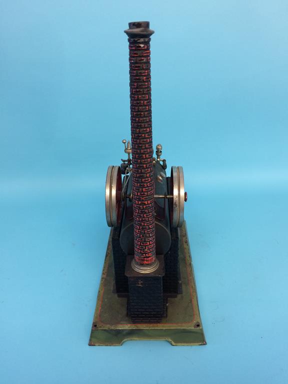 A model spirit fired engine, labelled 'D.C. Made in Germany', 31cm width x 41cm height - Image 5 of 5