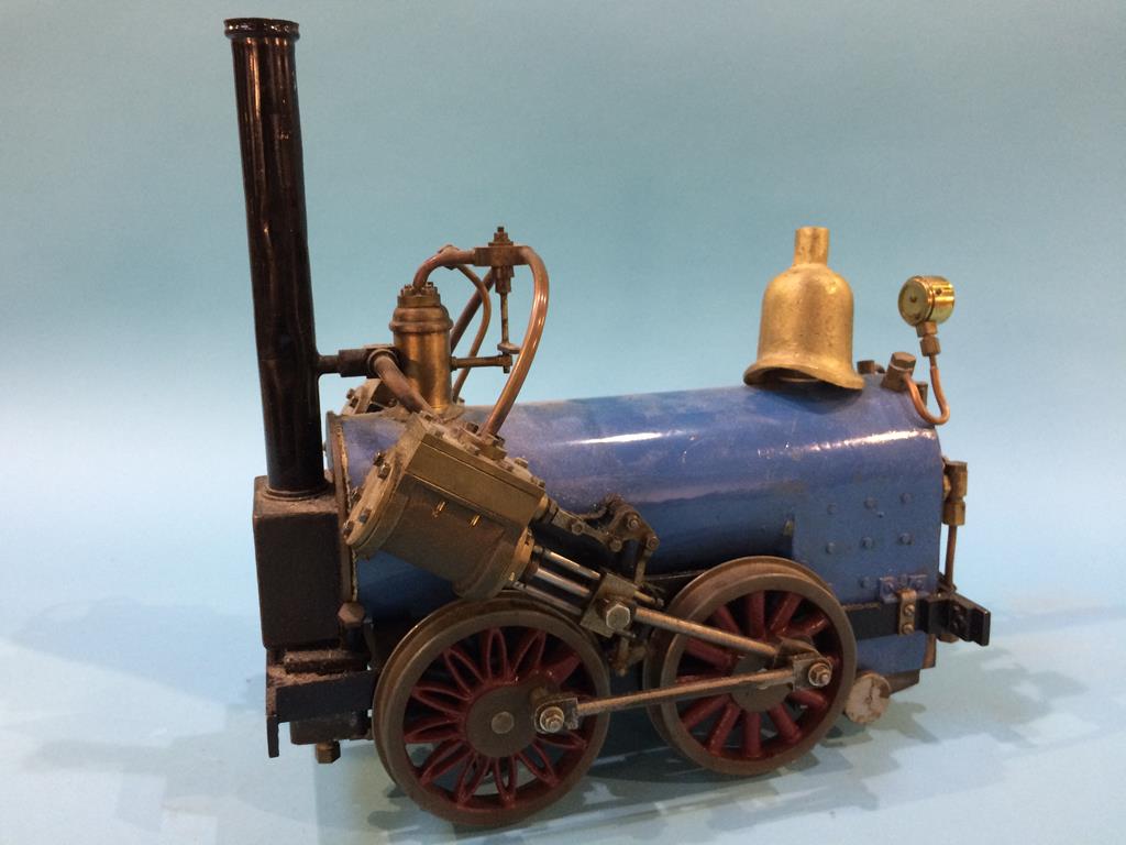 A 3.5 inch gauge scratch built model of Stephensons Rocket