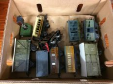A collection of Hornby tinplate model railway