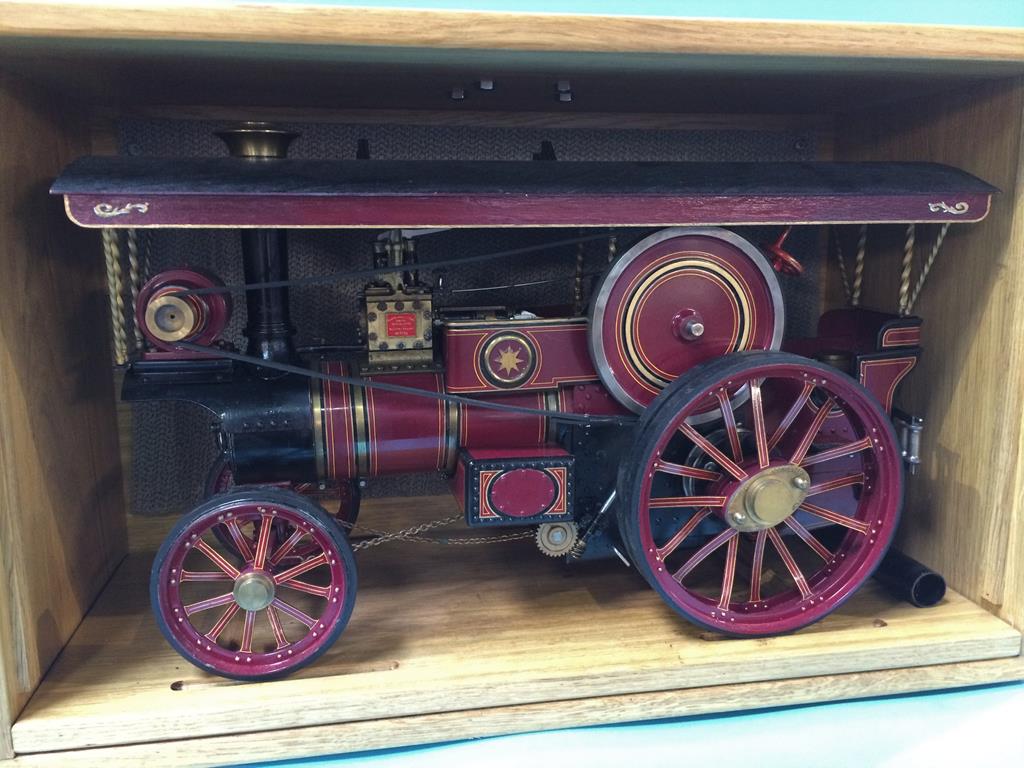 A model traction engine by G. Burrell and Sons, in fitted carry case - Image 2 of 4