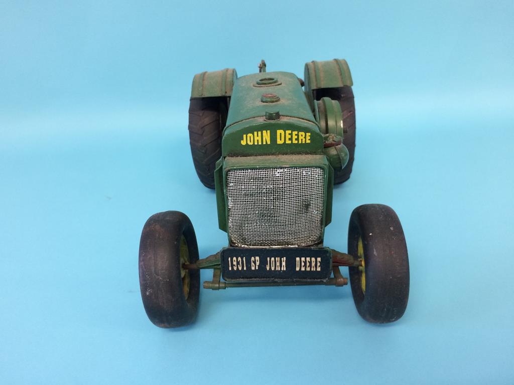 A Jayland tinplate model, 'John Deere' tractor - Image 2 of 5