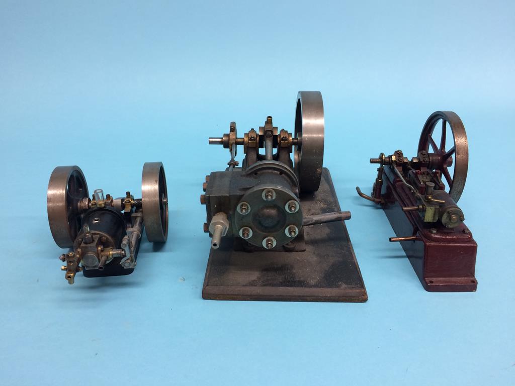 Three single cylinder steam engines; one stamped 'S', one Cyril Stubbs of Winsford engine and a - Image 3 of 6