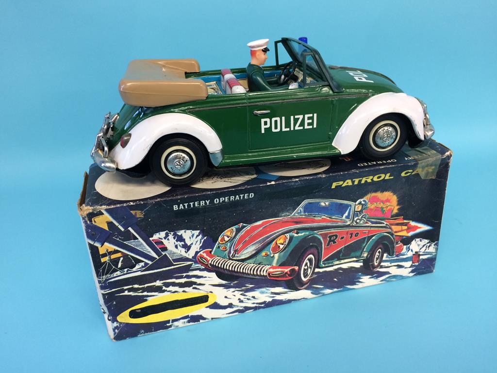 A battery operated 'Polizei' VW patrol car (boxed)