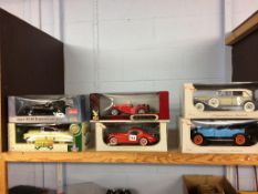 Six boxed Die Cast model cars