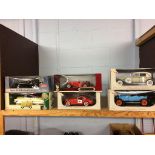 Six boxed Die Cast model cars