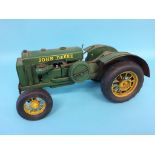 A Jayland tinplate model, 'John Deere' tractor