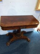 A Victorian mahogany tea table