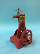 A small model vertical steam engine