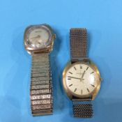 A gents 9ct Vertex wristwatch and one other