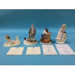 Four figures, Royal Worcester etc.