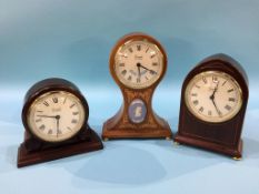 Three Comitti mantle clocks