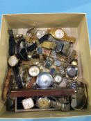 Various watches, to include a Cyma Military pocket watch etc.