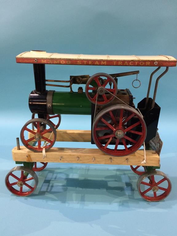 A Mamod traction engine and trailer - Image 2 of 3