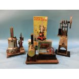 A collection of various model steam engines etc.