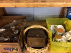 A shelf of assorted, to include Royal Doulton etc.