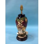 A Moorcroft table lamp