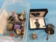 Various badges and watches etc.