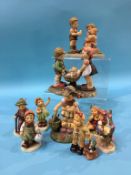 Ten Hummel figures