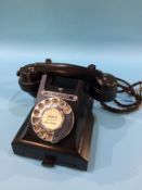 A Bakelite telephone