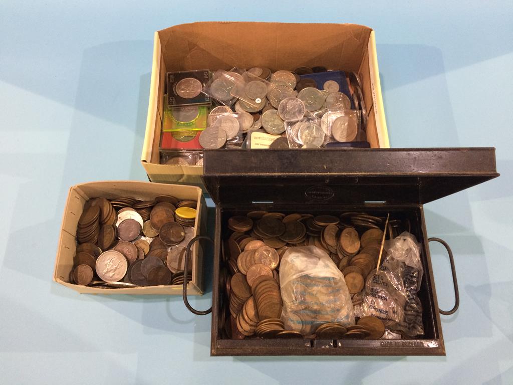 A collection of assorted coins