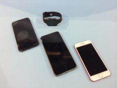 Three various mobile phones etc. (sold as seen)