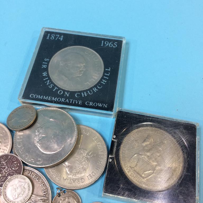 Various silver coins etc. - Image 2 of 3