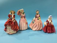 Four Royal Doulton figures