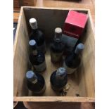 Seven bottles of Port, various