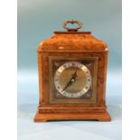 A burr walnut Elliot mantle clock