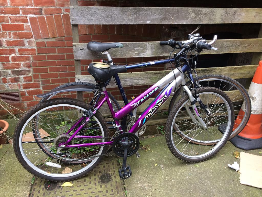 A Ladies mountain bike and a Gents mountain bike (2)