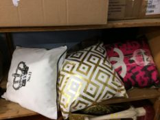 A quantity of cushions