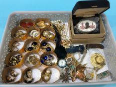 A collection of costume jewellery, to include a silver necklace etc.