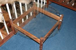 A G Plan teak and glass circular table