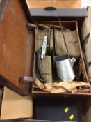 A stereo viewer and World War I cards etc.