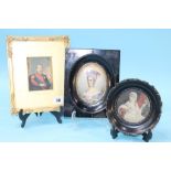 A Geoffrey Baxter framed print 'Emperor Napoleon' and two others (3)