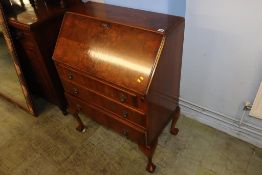 A burr walnut bureau