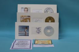 Autographs; Jessie J, Natalie Cole, Christina Aguilera (3)
