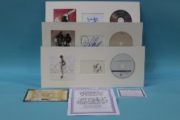 Autographs; Hall & Oates, Dionne Warwick, Simply Red-Mick Hucknall (3)