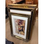 Three gilt framed prints