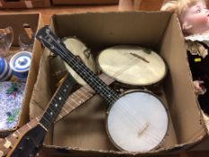 Three banjo's, to include a W.Dixon of London, The Whirle and a Voigt's Challenge Banjo