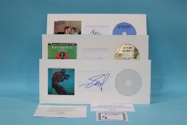 Autographs; Seal, Outkast, Pavarotti (3)