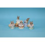 Five Royal Albert Beatrix Potter figures