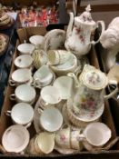 A quantity of tea china, to include Royal Albert etc.