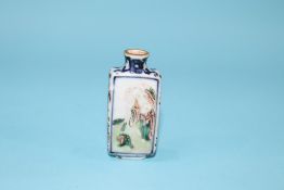 A famille rose snuff bottle, 6.5cm height x 3cm width approx.